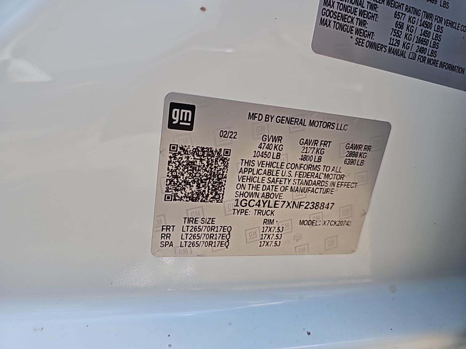 2022 Chevrolet Silverado 2500HD Work Truck AWD