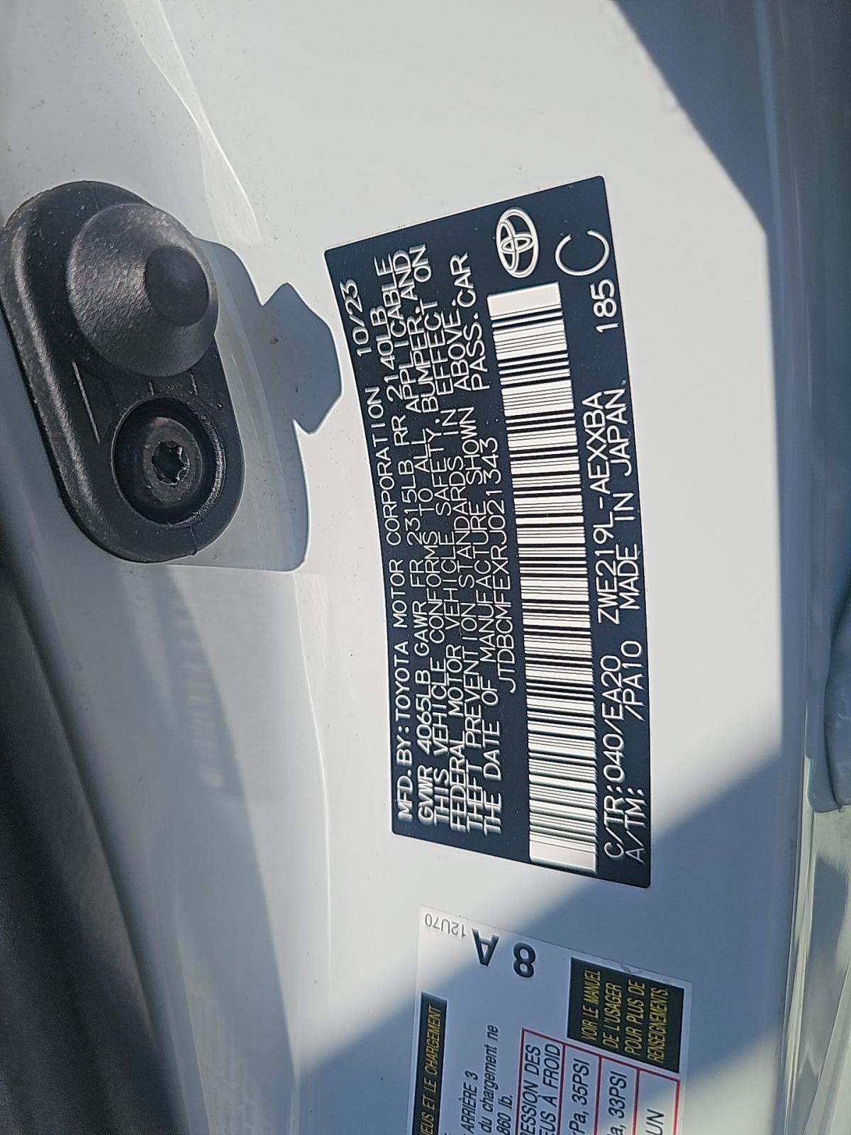 2024 Toyota Corolla Hybrid XLE FWD