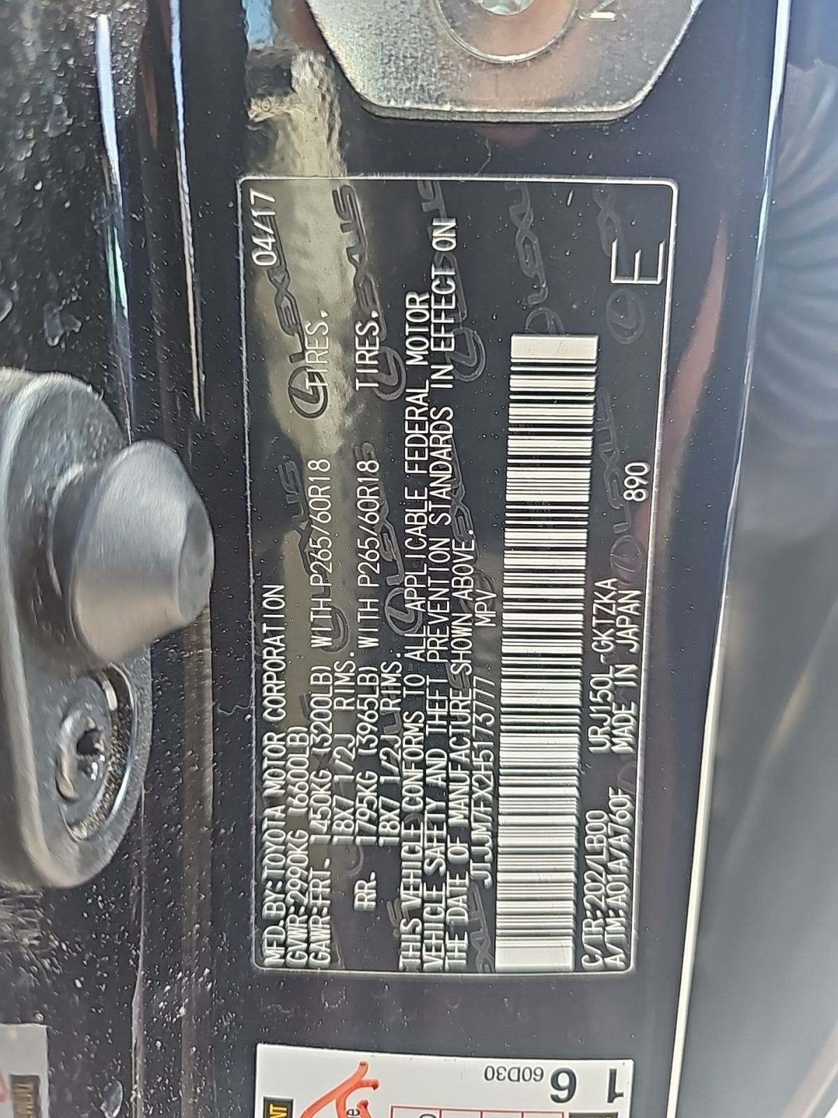 2017 Lexus GX GX 460 Luxury AWD