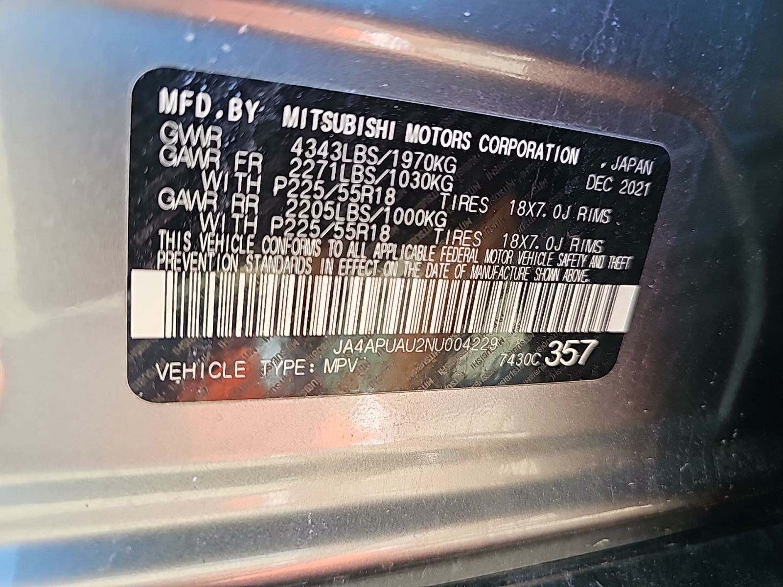 2022 Mitsubishi Outlander Sport 2.0 S FWD