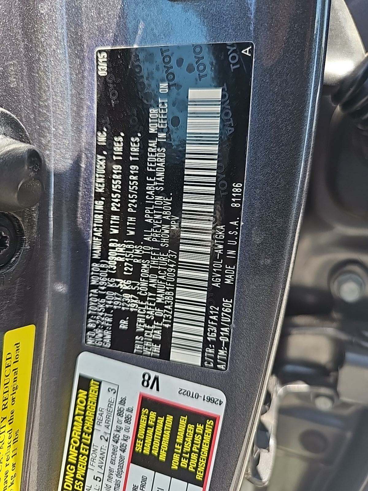 2015 Toyota Venza LE FWD