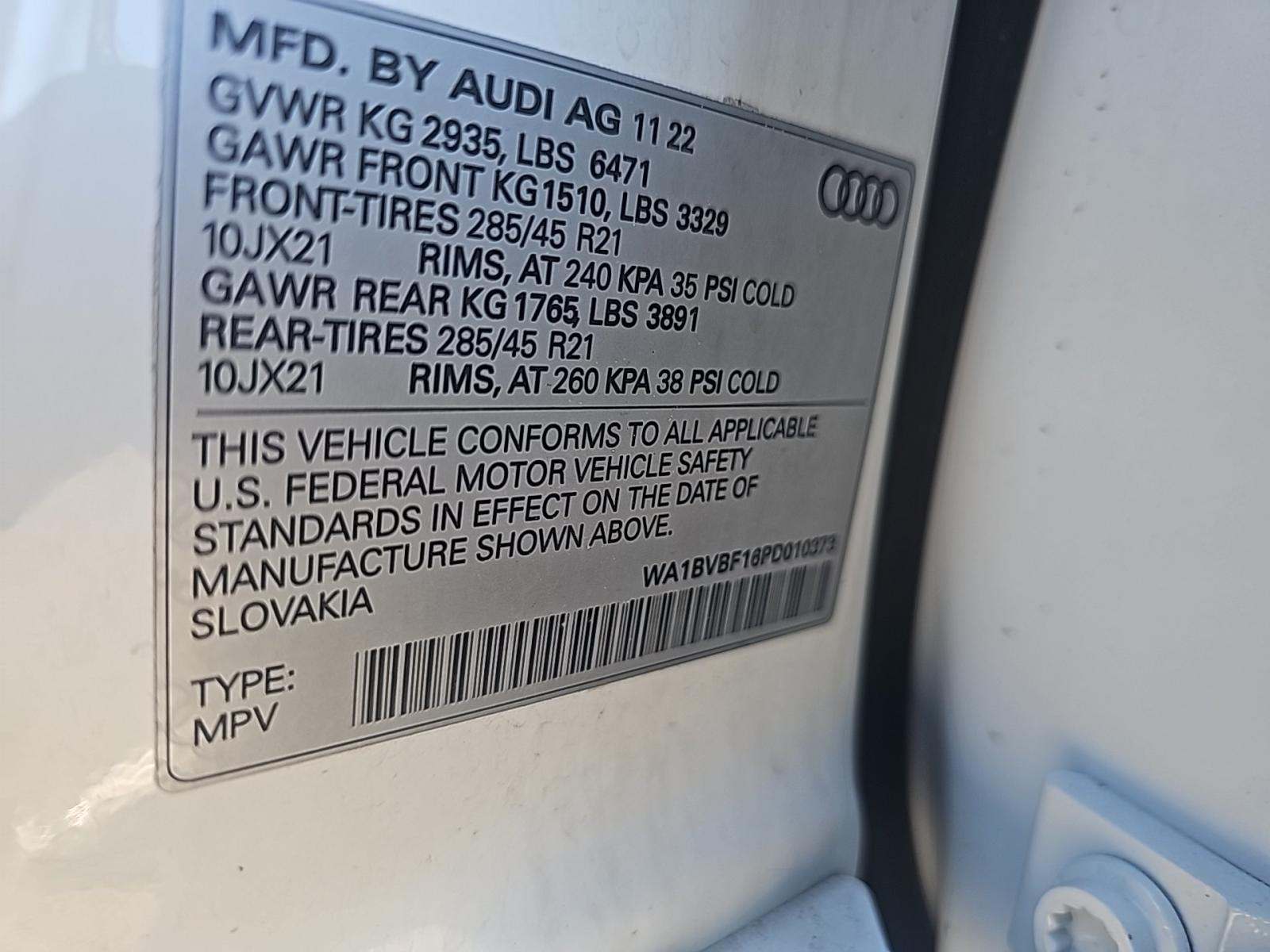 2023 Audi Q8 Premium Plus AWD