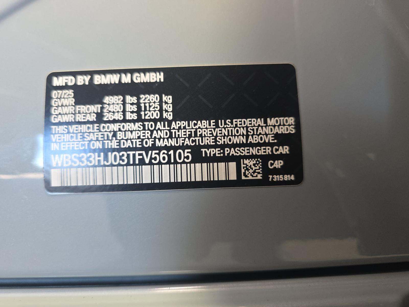 2026 BMW M3 Competition xDrive AWD