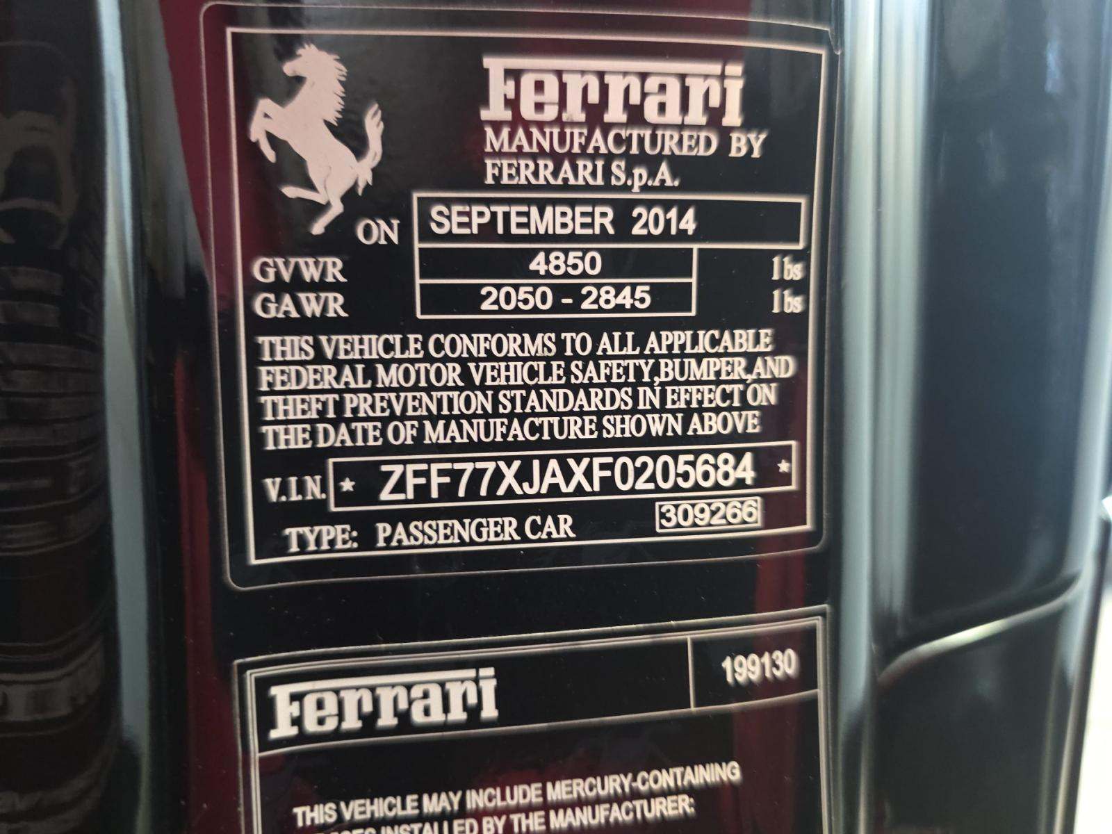 2015 Ferrari California T RWD