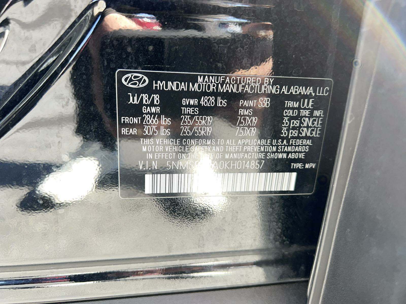 2019 Hyundai Santa Fe Limited FWD