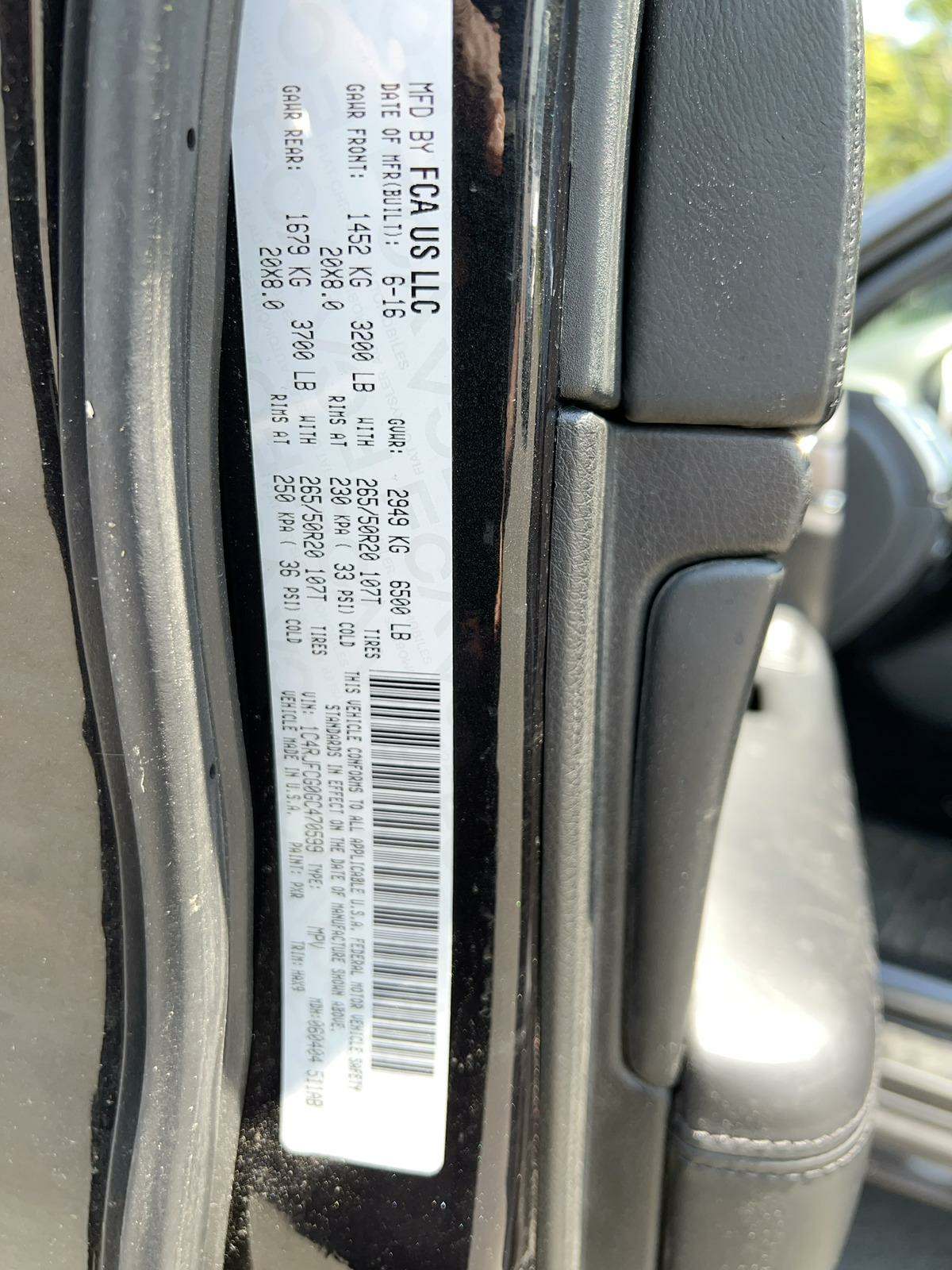 2016 Jeep Grand Cherokee Overland High Altitude Edition AWD