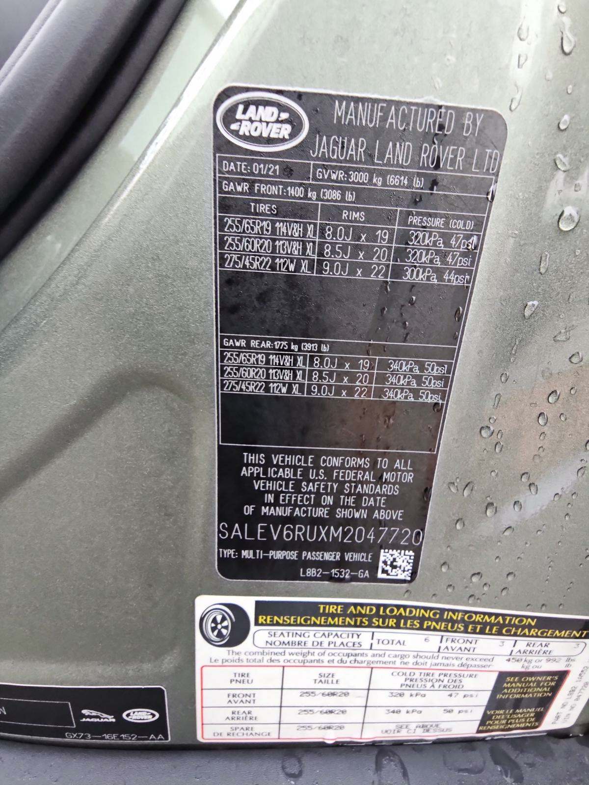 2021 Land Rover Defender 90 First Edition AWD