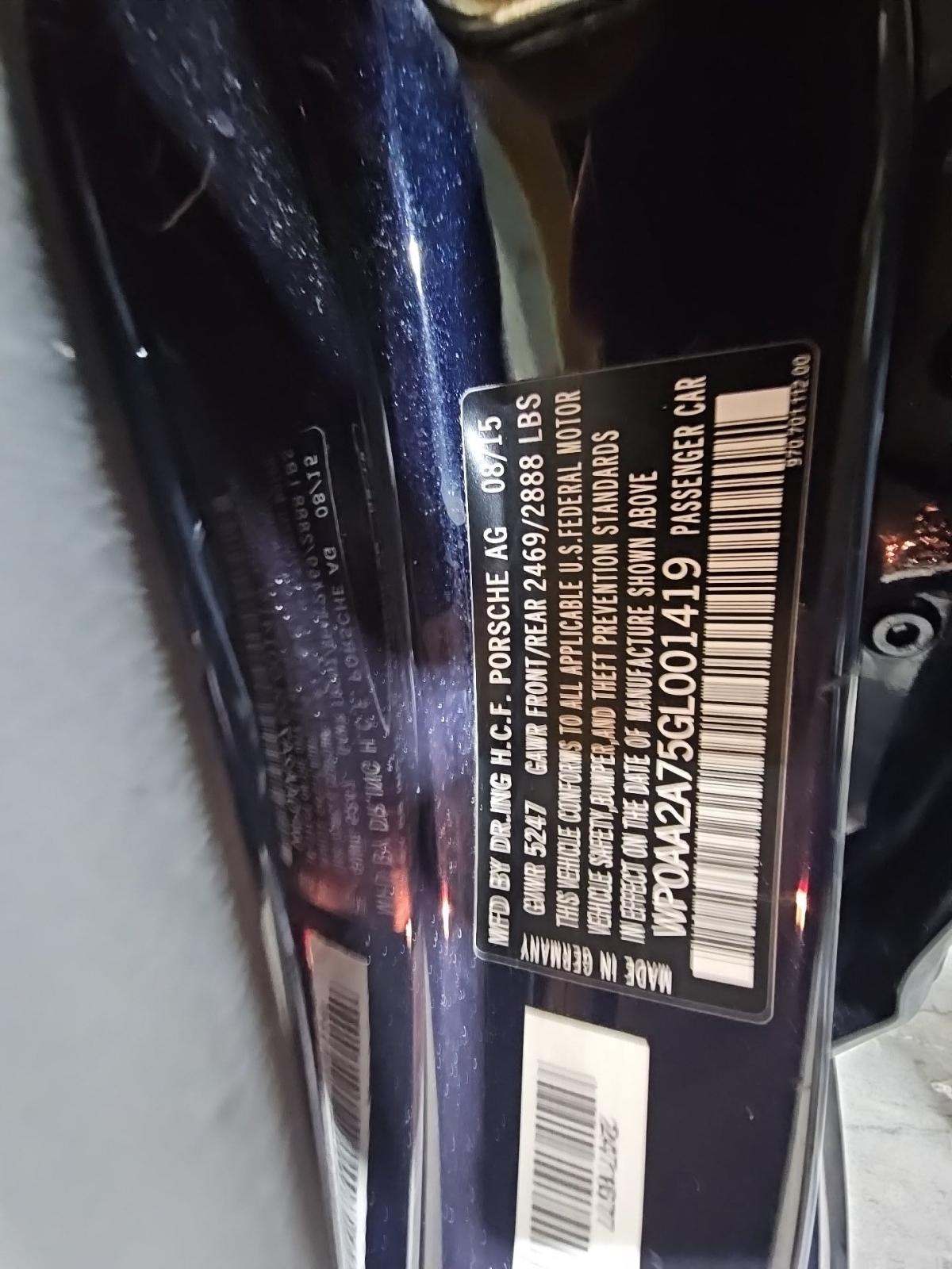 2016 Porsche Panamera Edition RWD