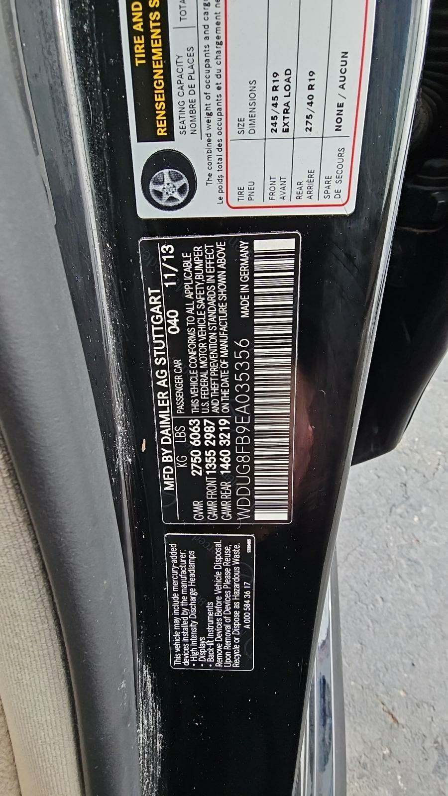 2014 Mercedes-Benz S-Class S 550 AWD