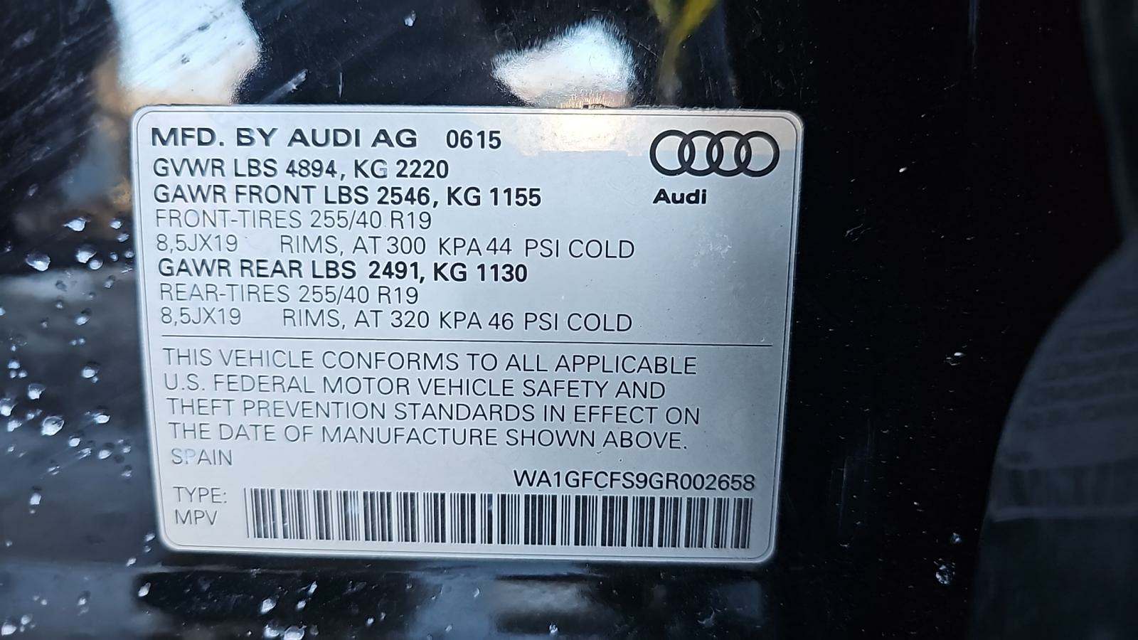 2016 Audi Q3 Prestige AWD