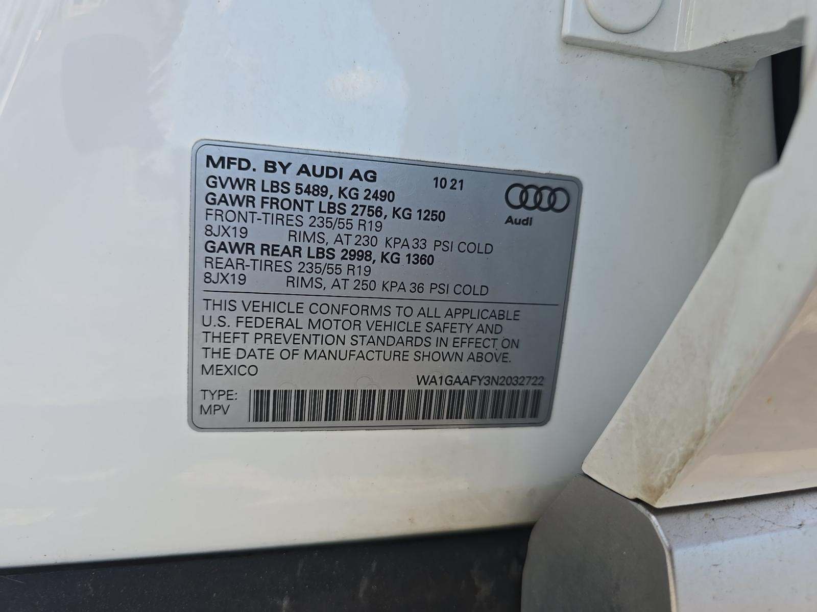 2022 Audi Q5 S line Premium AWD