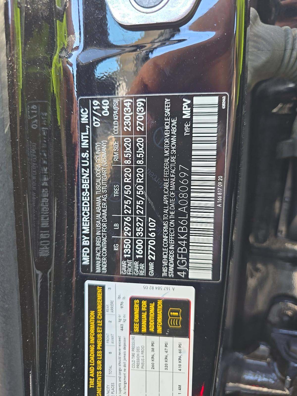 2020 Mercedes-Benz GLE GLE 350 AWD