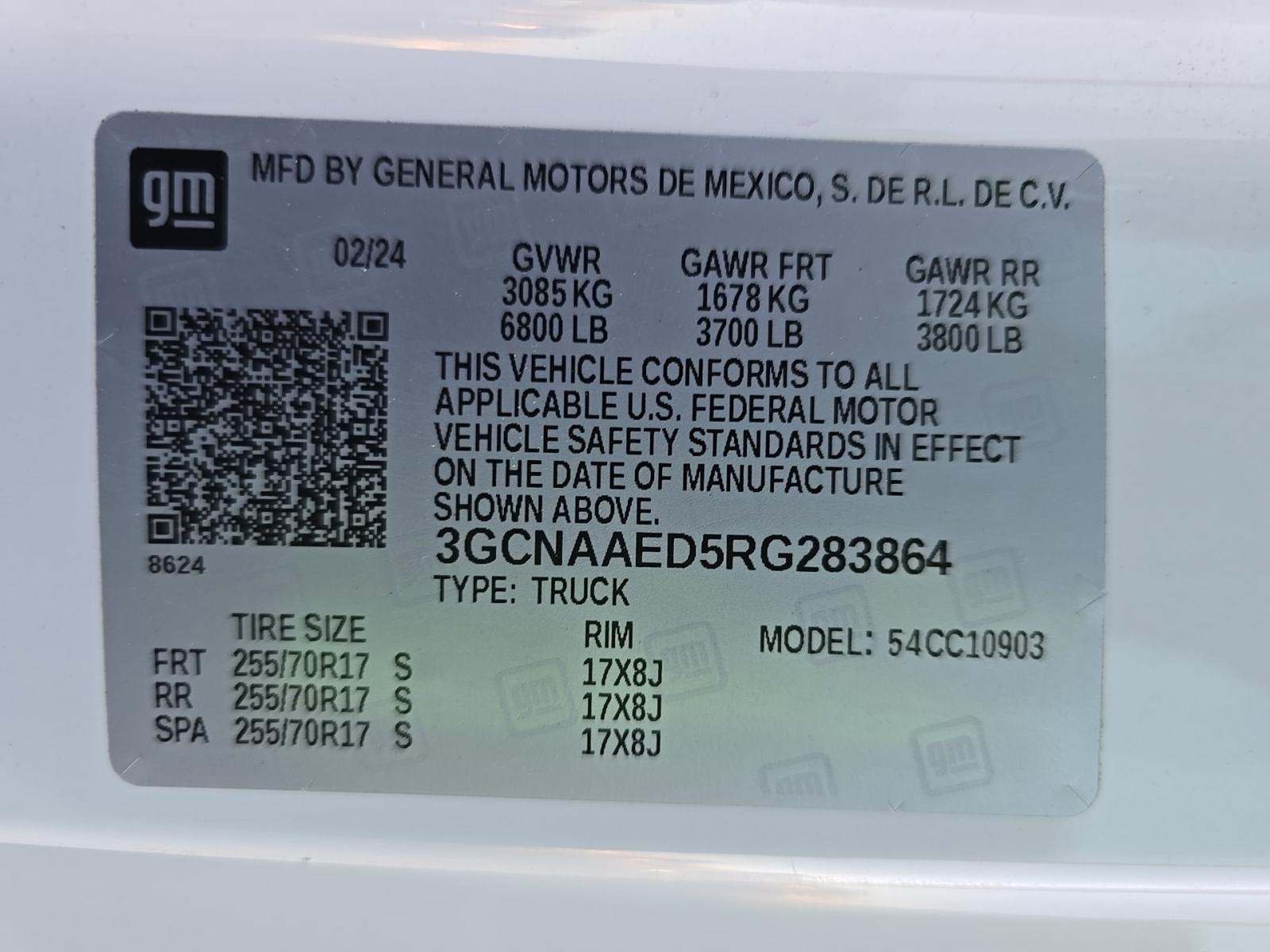 2024 Chevrolet Silverado 1500 Work Truck RWD