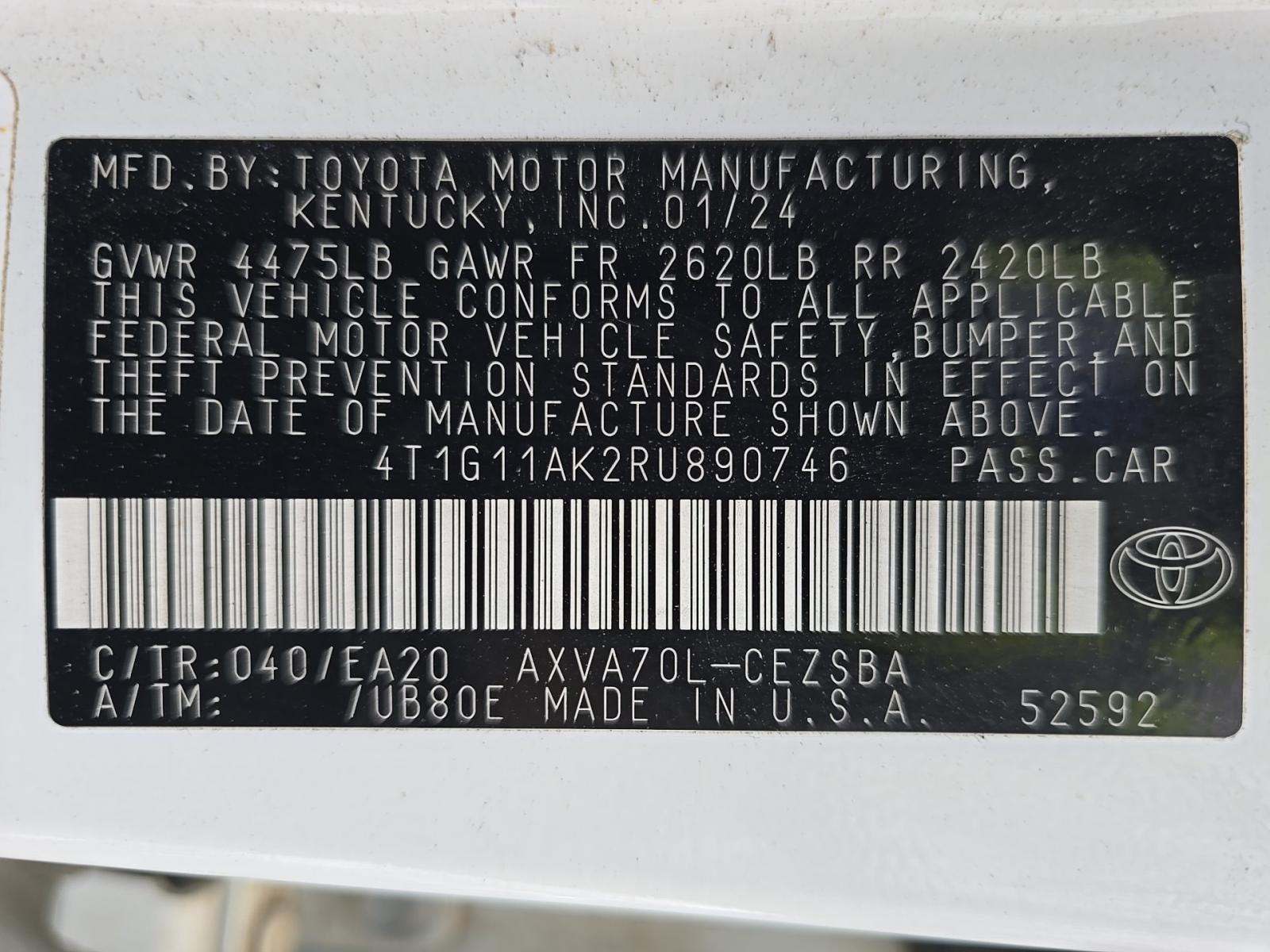 2024 Toyota Camry SE FWD