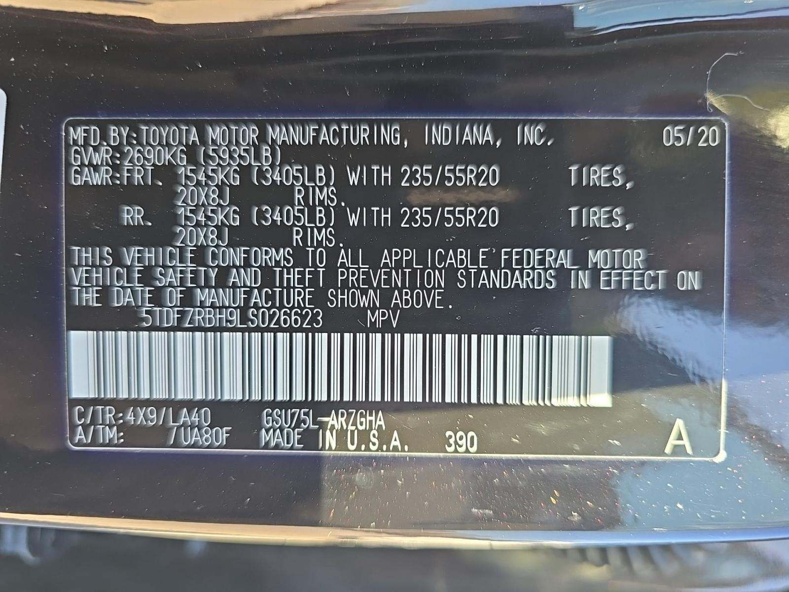 2020 Toyota Highlander Platinum AWD