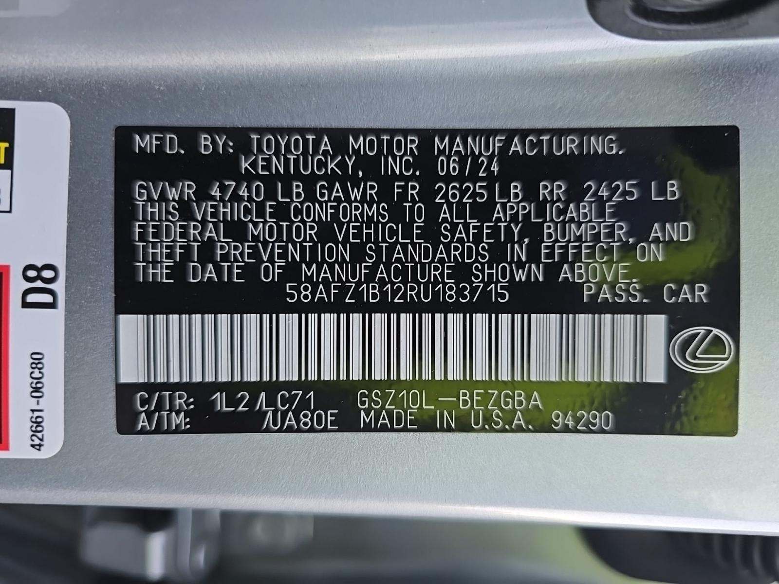 2024 Lexus ES ES 350 Ultra Luxury FWD