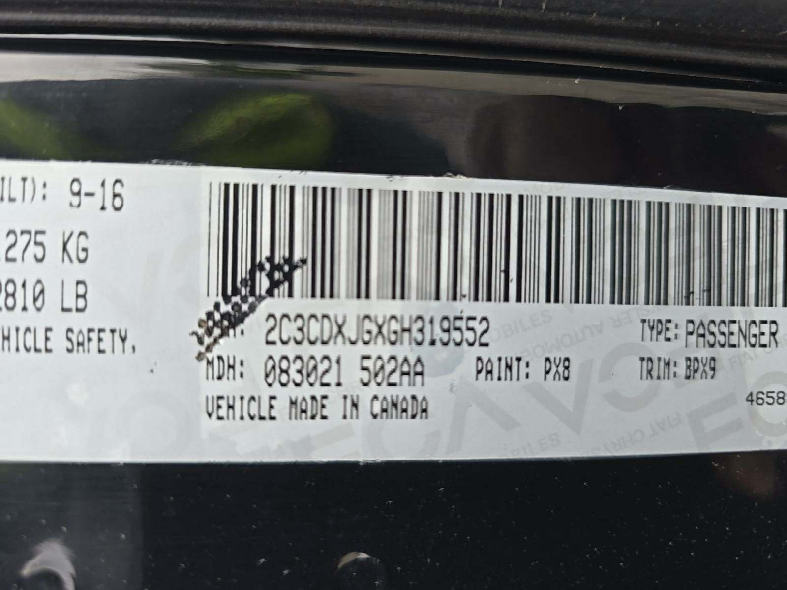 2016 Dodge Charger SXT AWD