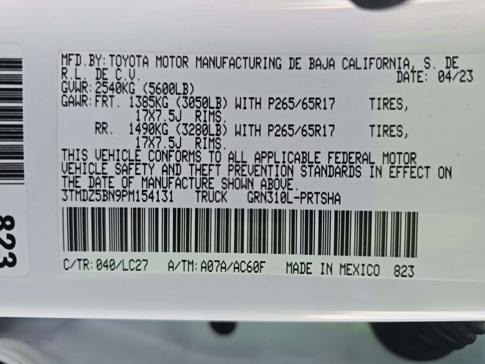 2023 Toyota Tacoma TRD Sport AWD