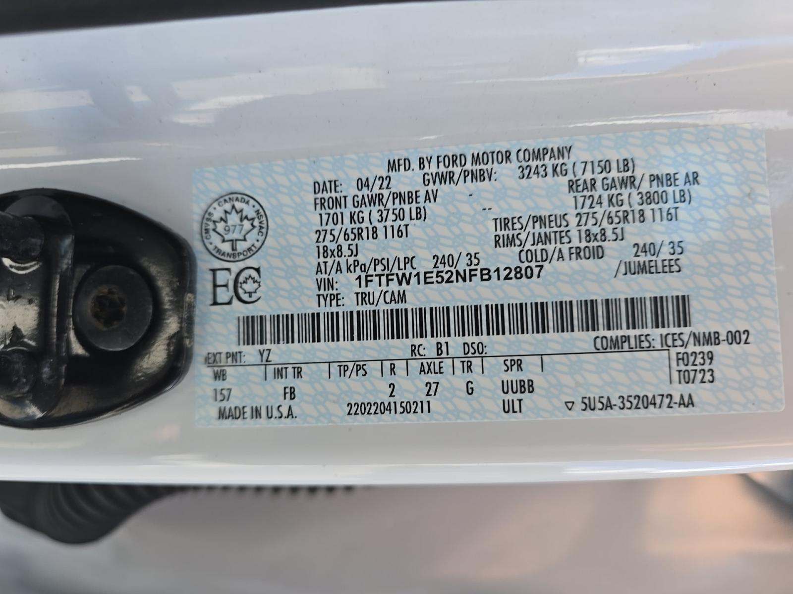 2022 Ford F-150 XLT AWD