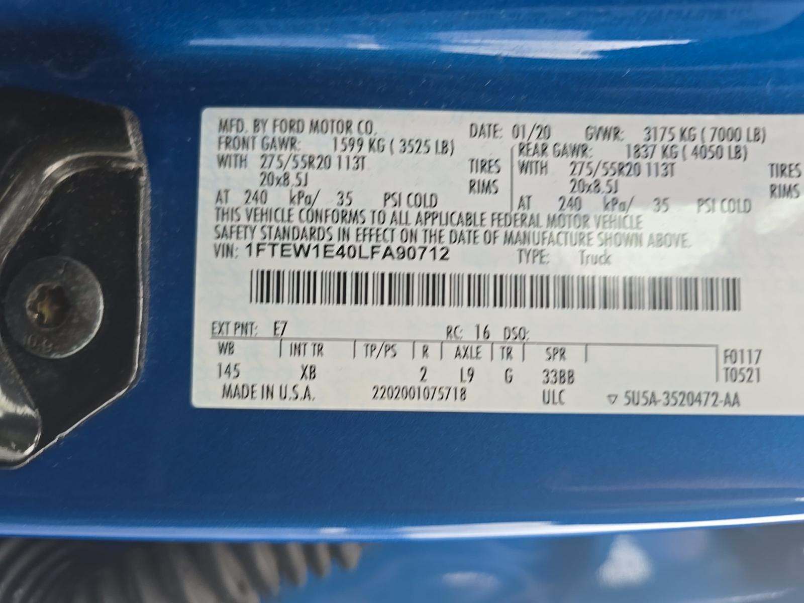 2020 Ford F-150 XLT AWD