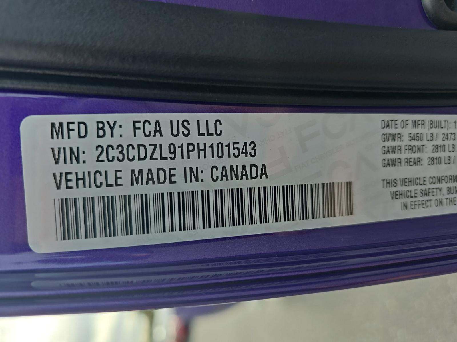 2023 Dodge Challenger SRT Hellcat Redeye Widebody RWD