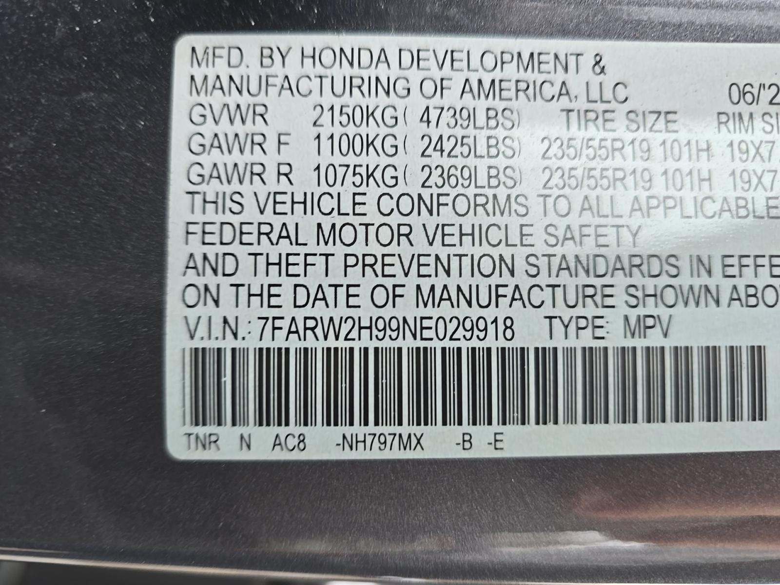 2022 Honda CR-V Touring AWD