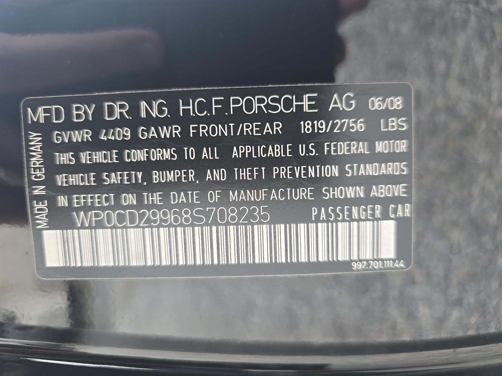 2008 Porsche 911 Turbo AWD