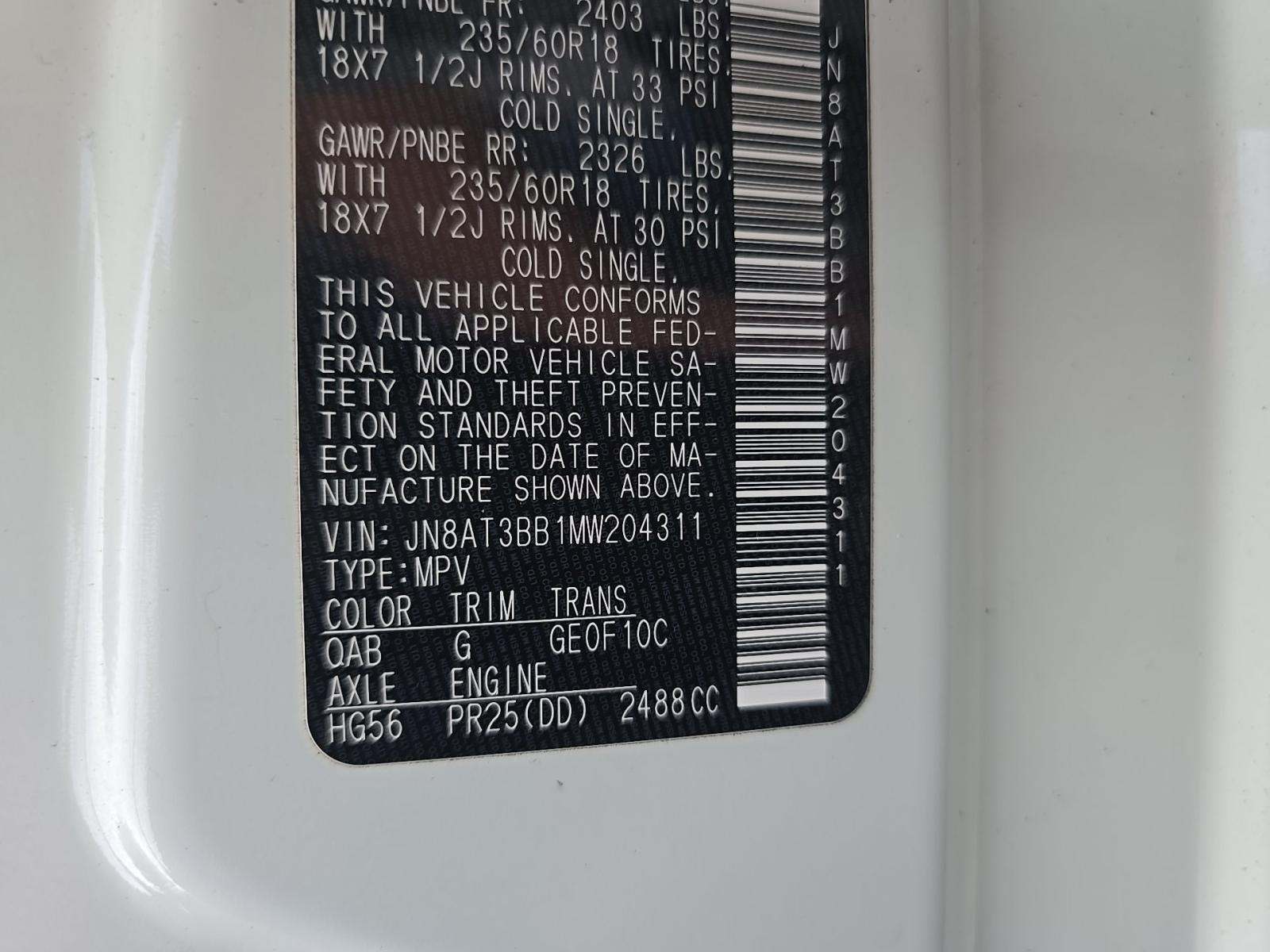 2021 Nissan Rogue SV AWD