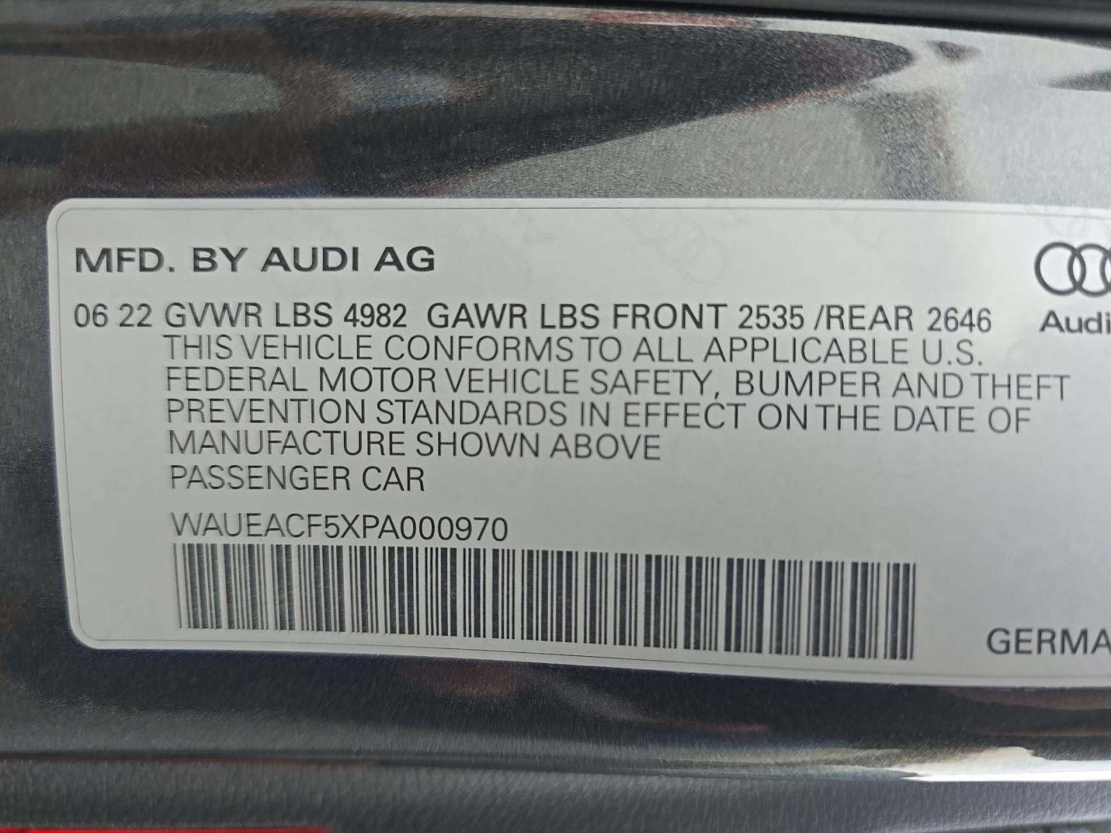 2023 Audi A5 S Line Prestige AWD