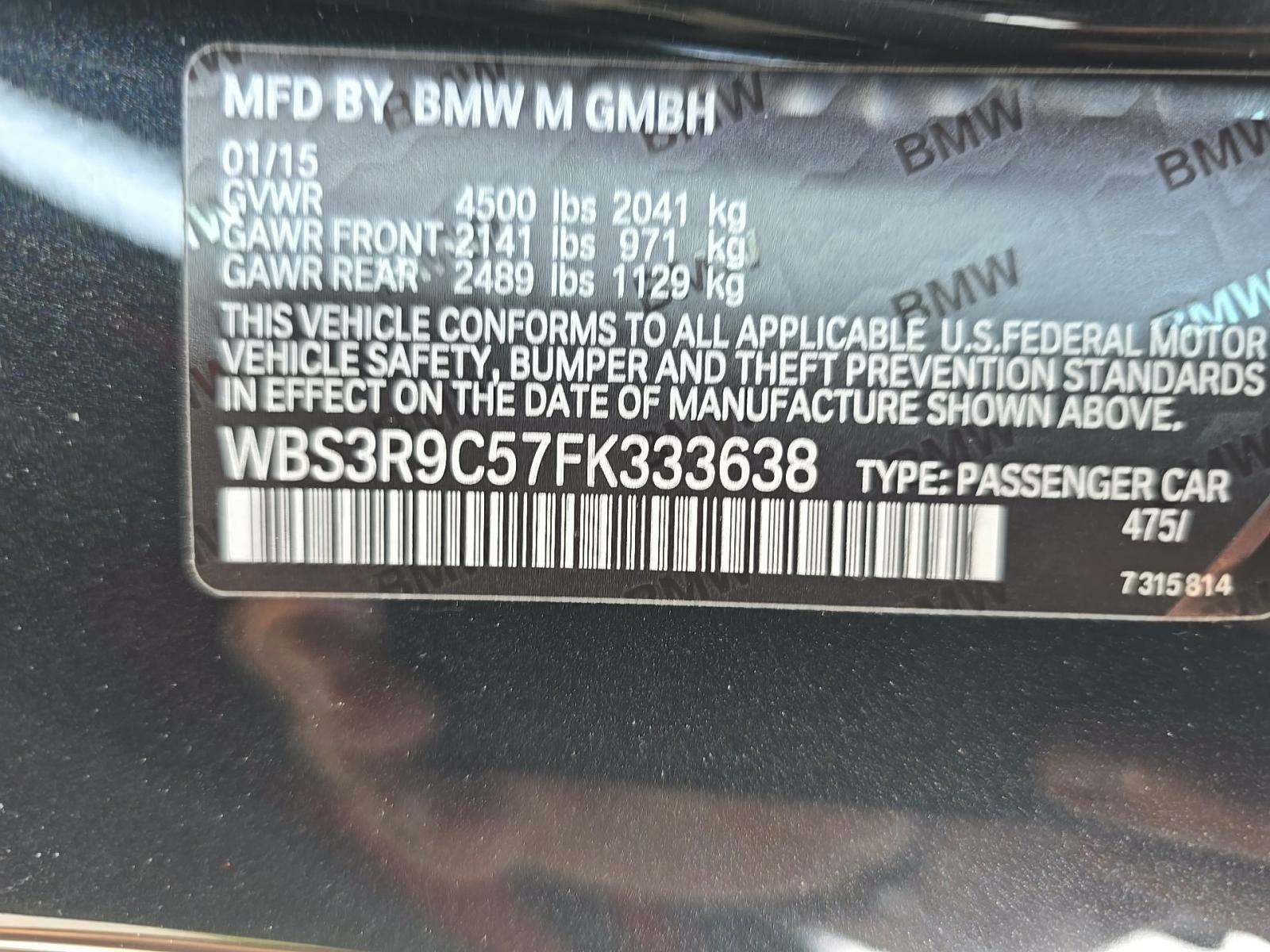 2015 BMW M4 Base RWD