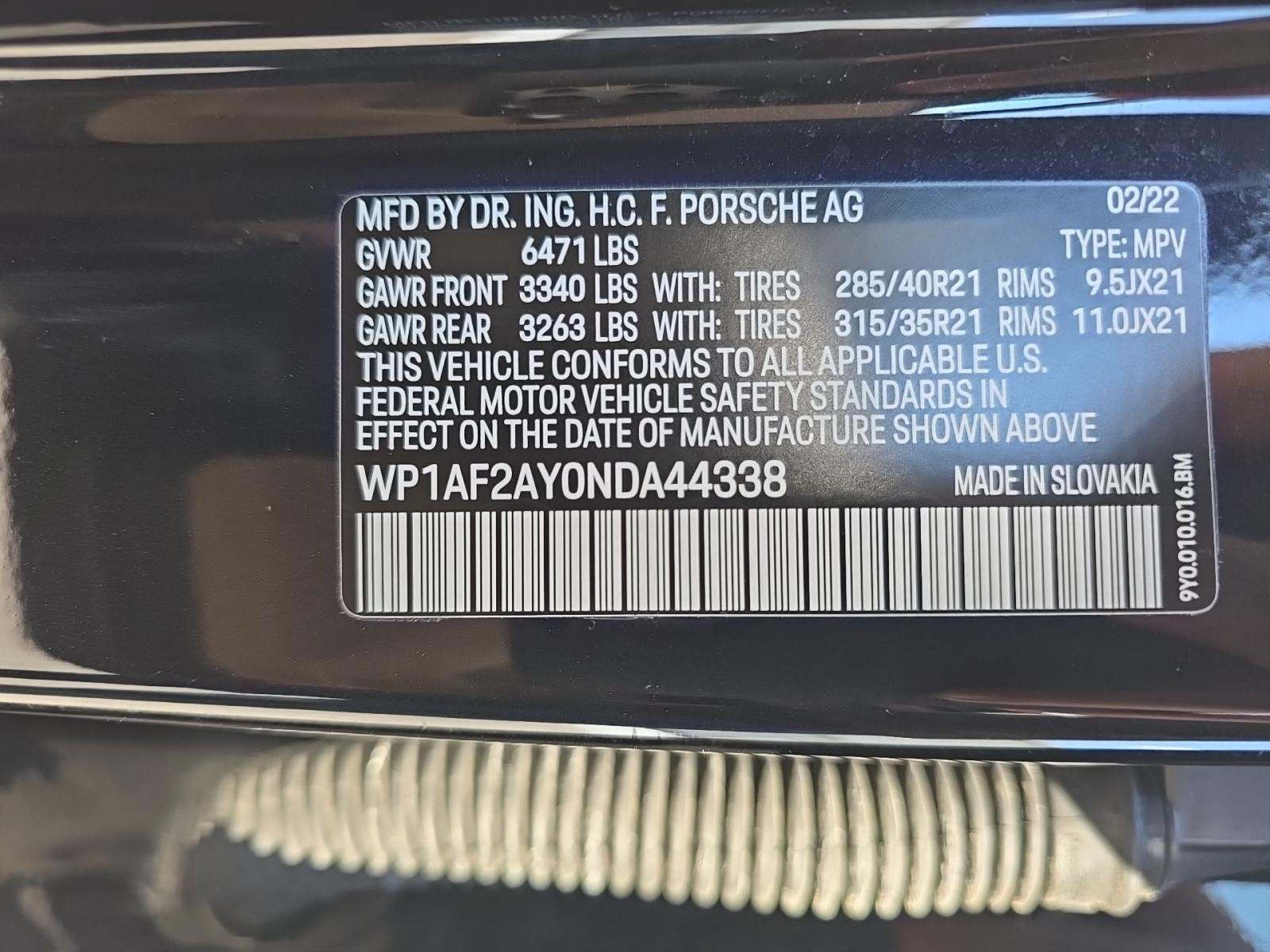 2022 Porsche Cayenne Turbo AWD