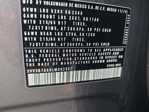 2020 Volkswagen Tiguan 2.0T SE FWD