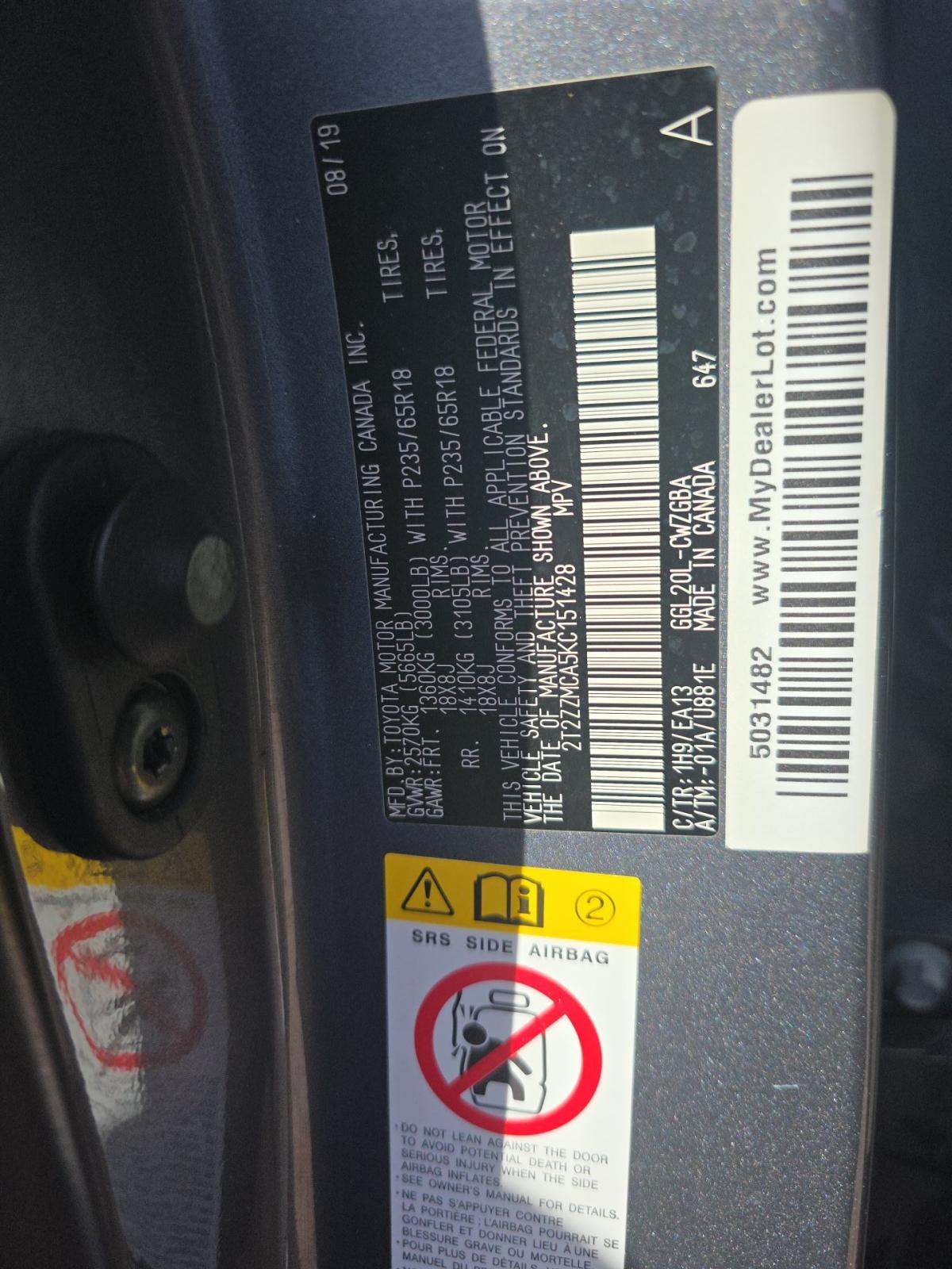 2019 Lexus RX RX 350 FWD