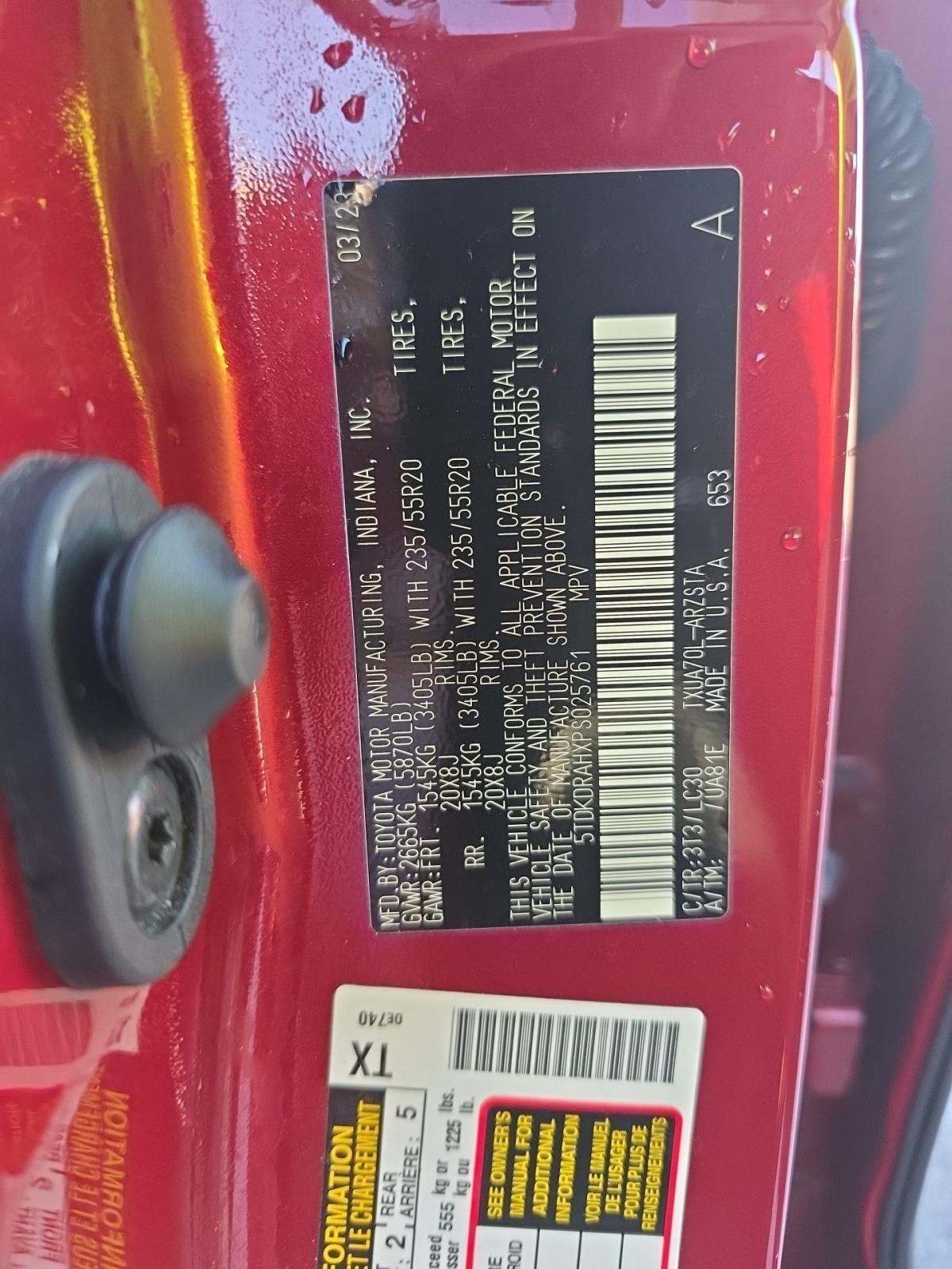 2023 Toyota Highlander XSE FWD