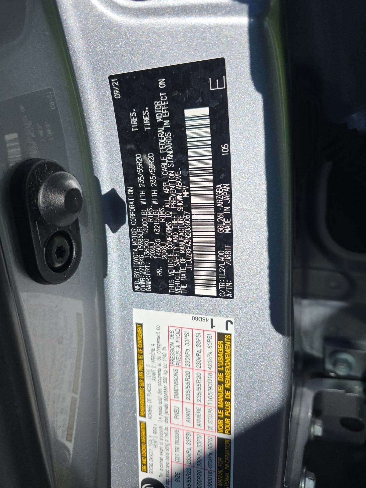 2022 Lexus RX RX 350L Luxury AWD