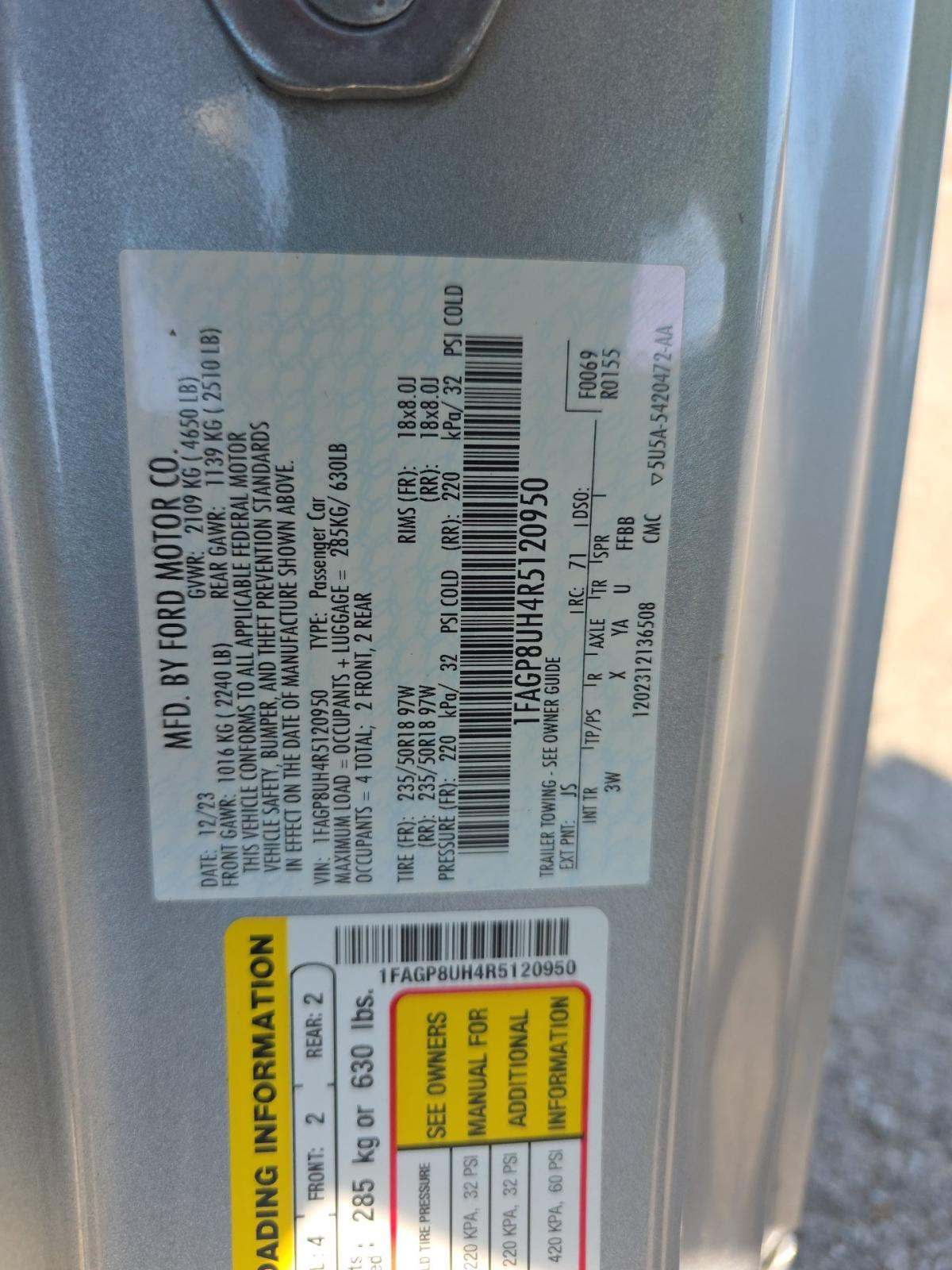 2024 Ford Mustang EcoBoost Premium RWD