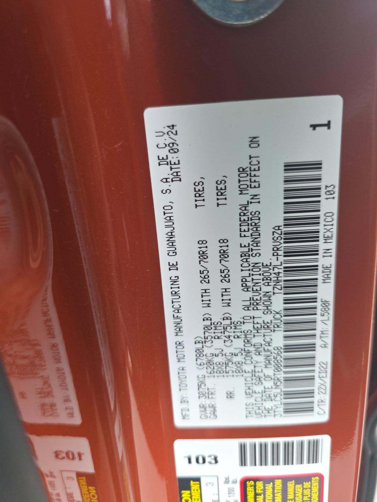 2024 Toyota Tacoma Hybrid TRD Pro AWD