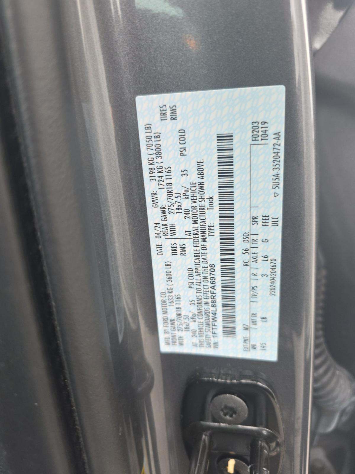 2024 Ford F-150 Tremor AWD