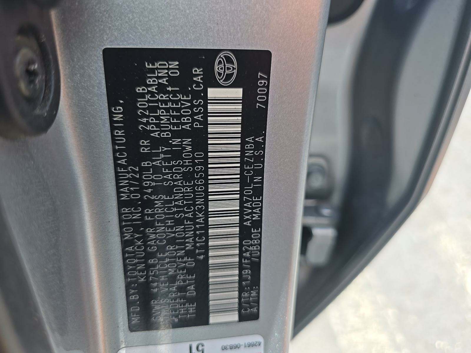 2022 Toyota Camry LE FWD