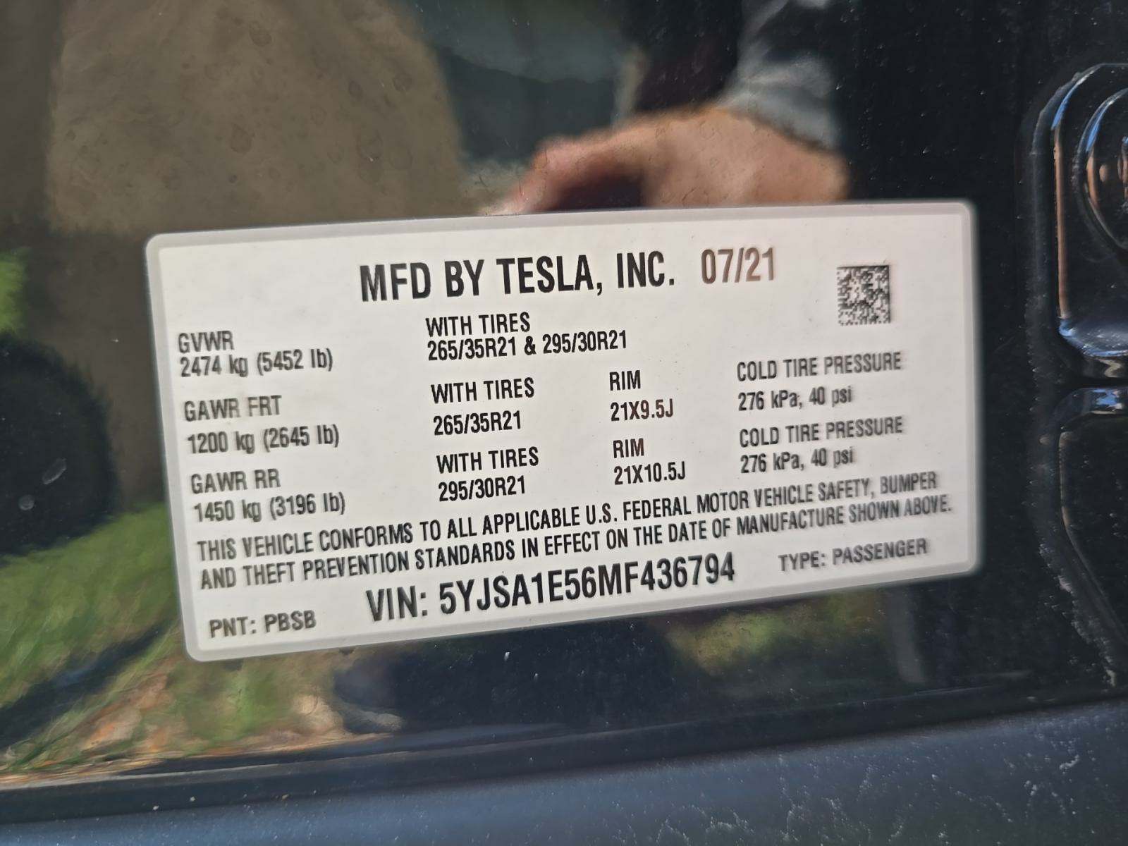 2021 Tesla Model S Long Range AWD