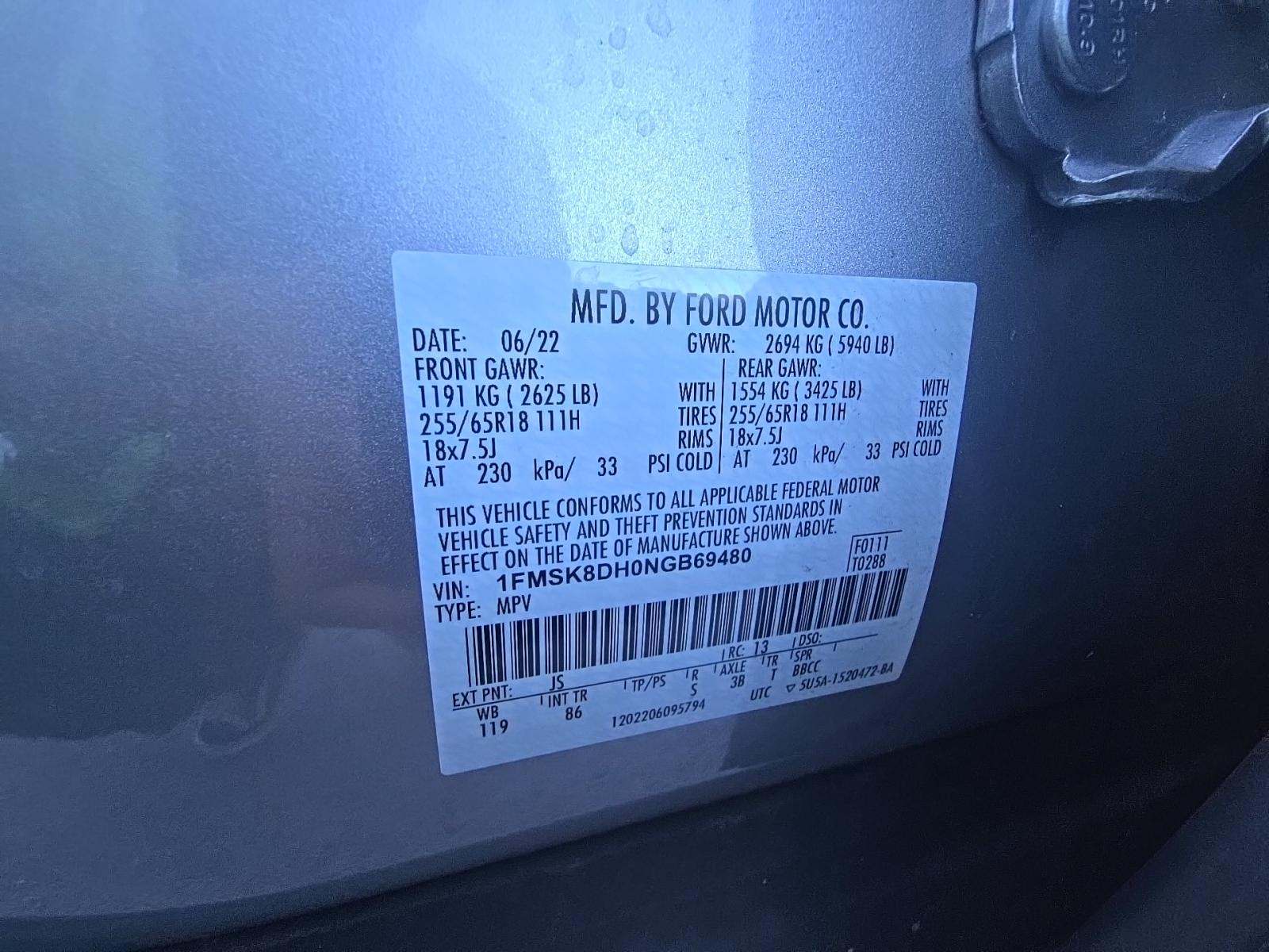 2022 Ford Explorer XLT AWD