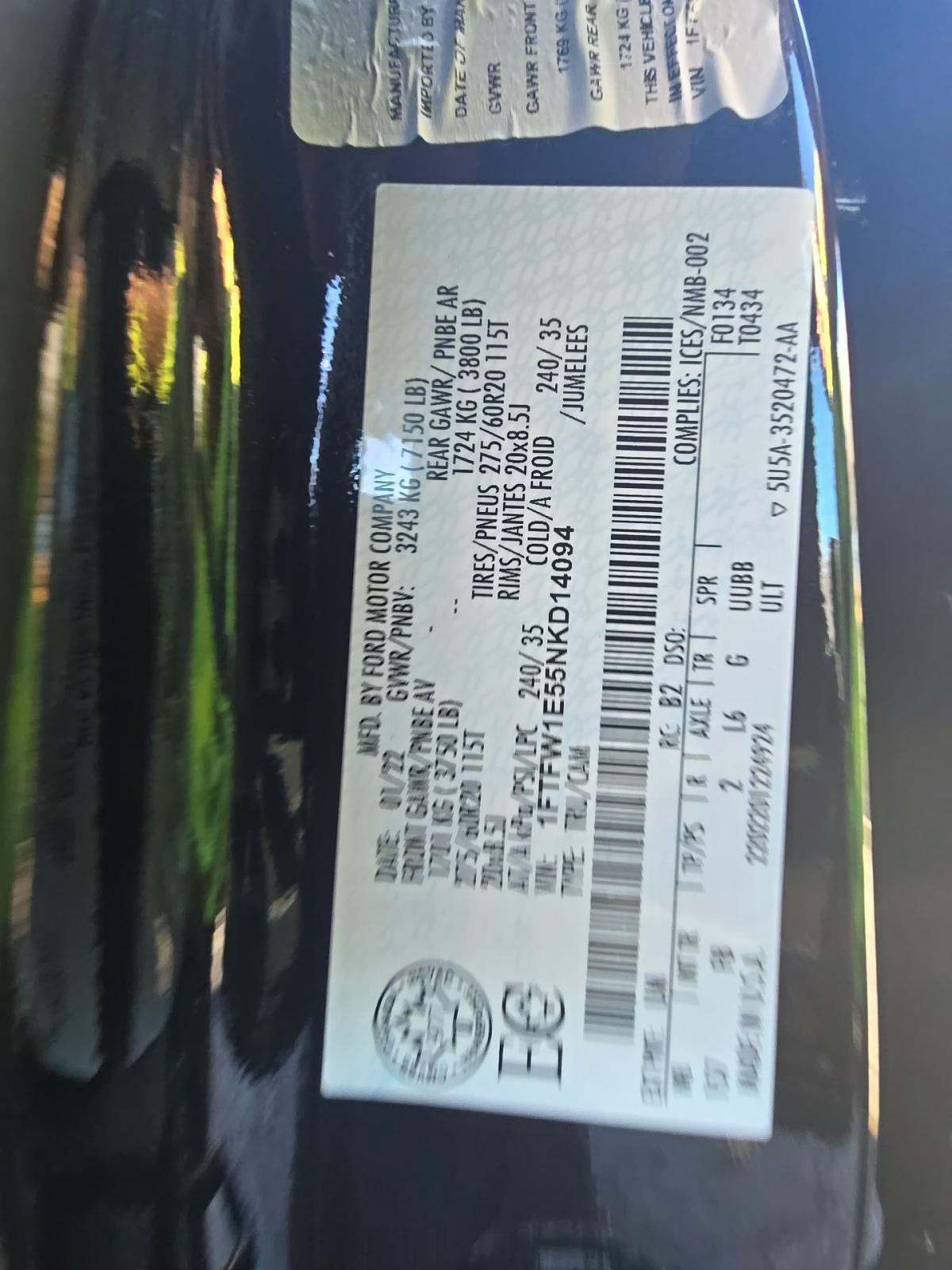 2022 Ford F-150 XLT AWD