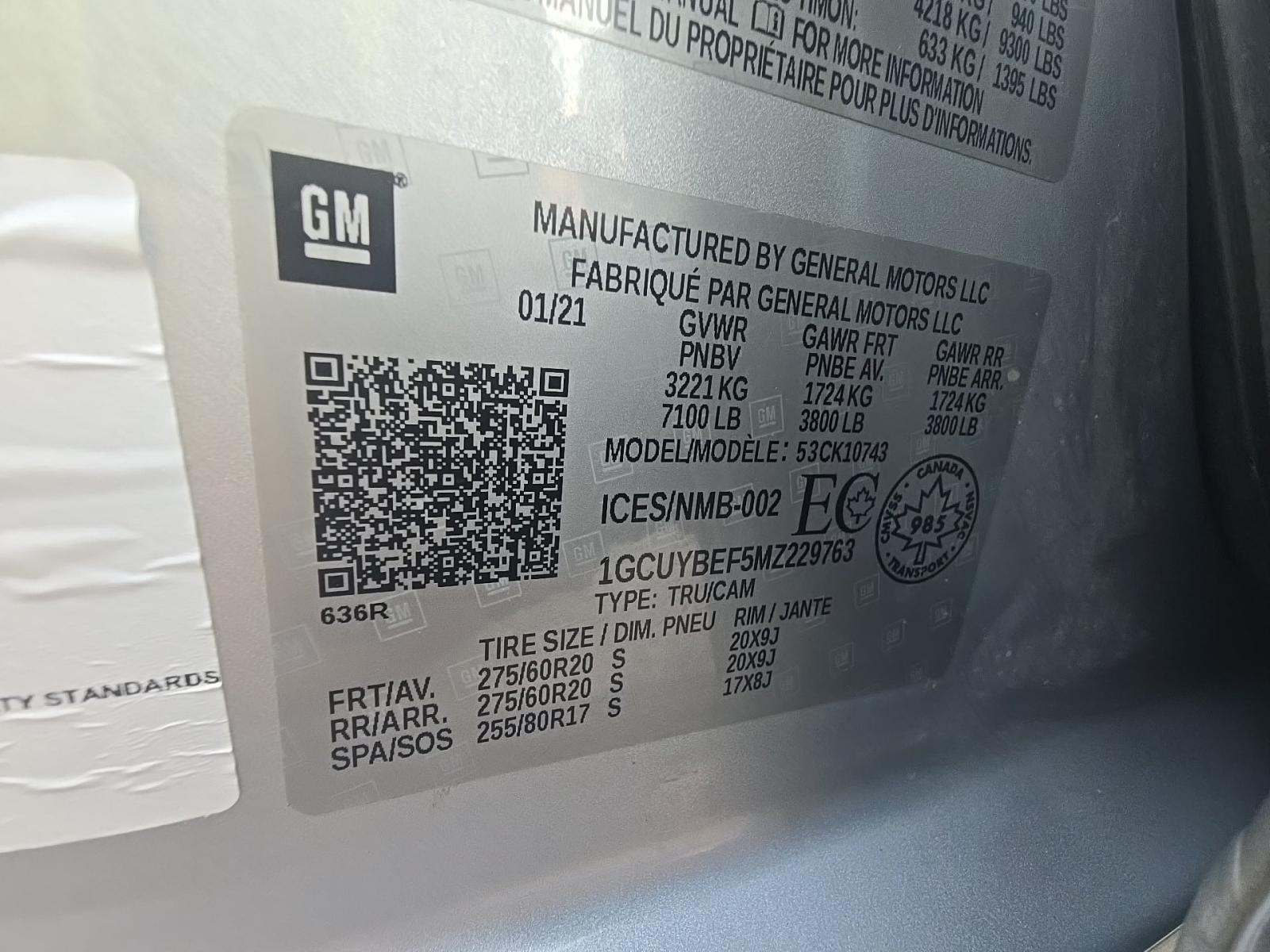 2021 Chevrolet Silverado 1500 Custom AWD