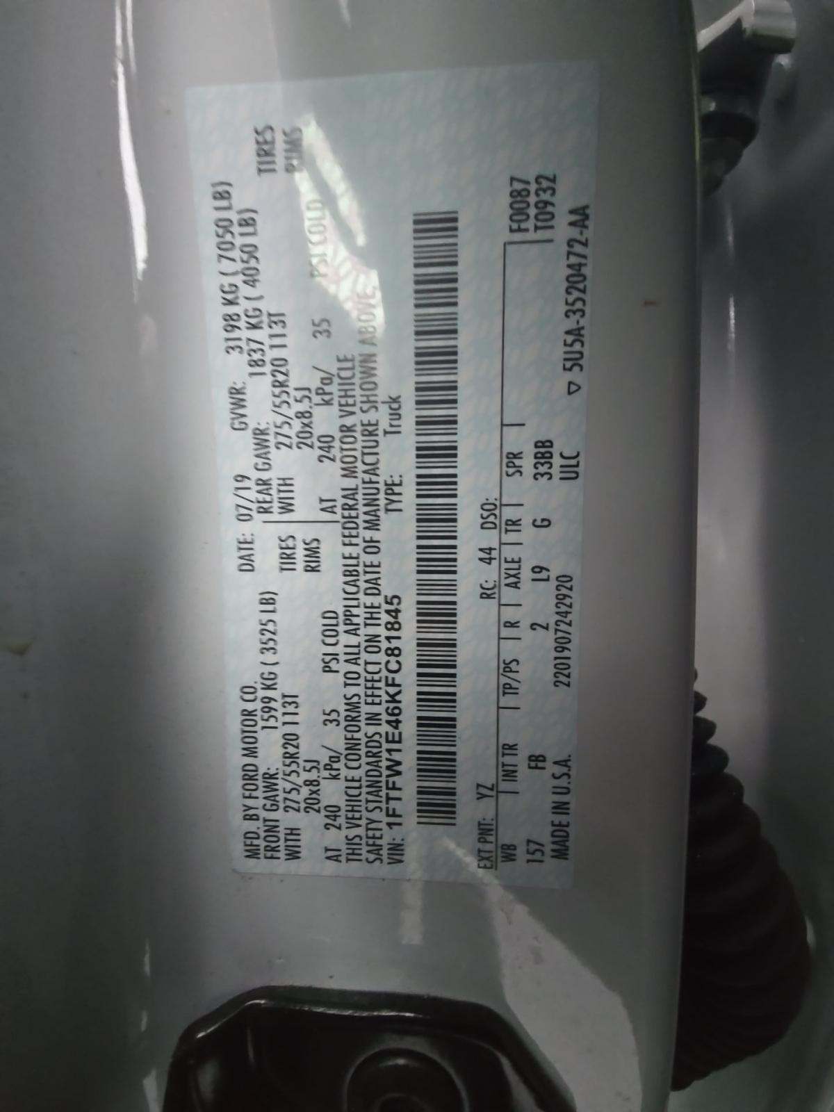 2019 Ford F-150 XLT AWD