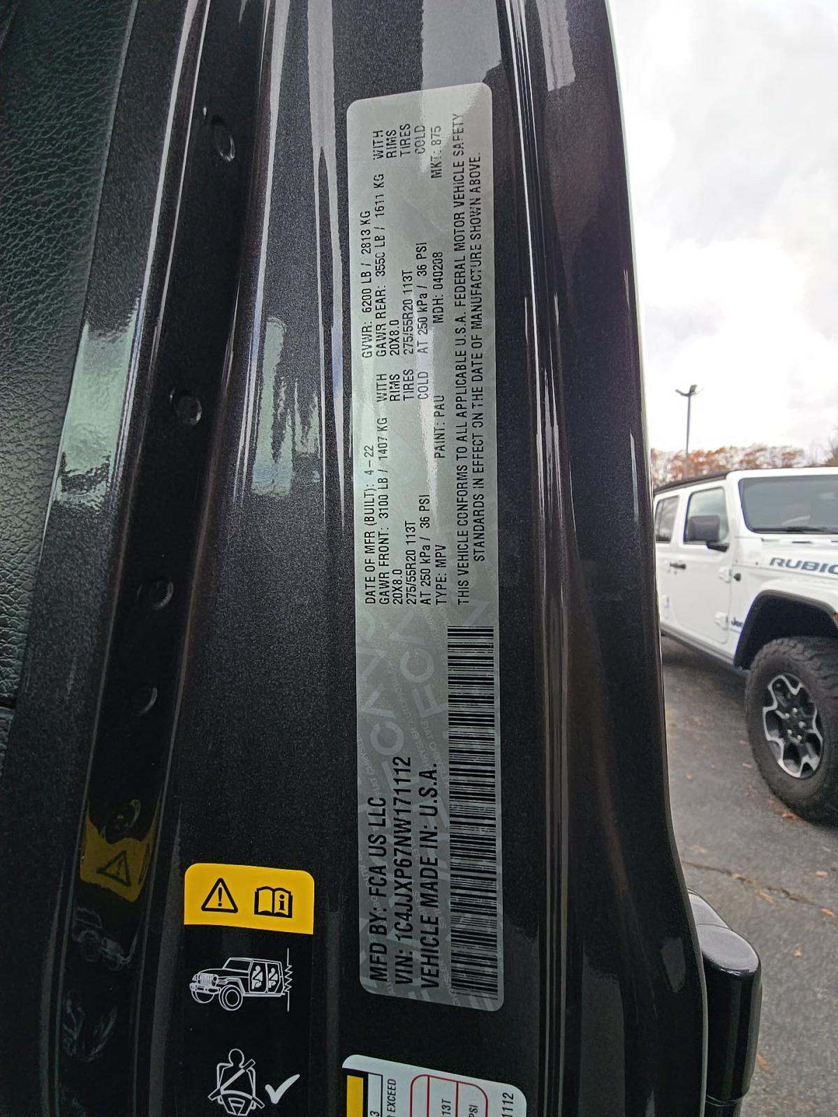 2022 Jeep Wrangler Unlimited 4xe Sahara AWD