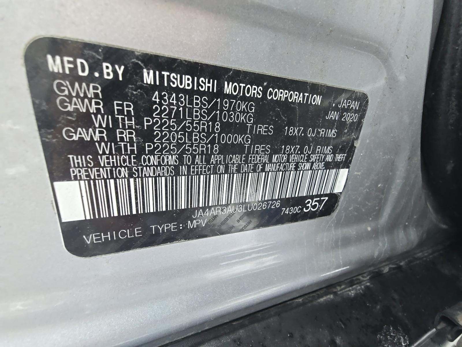 2020 Mitsubishi Outlander Sport SE AWD