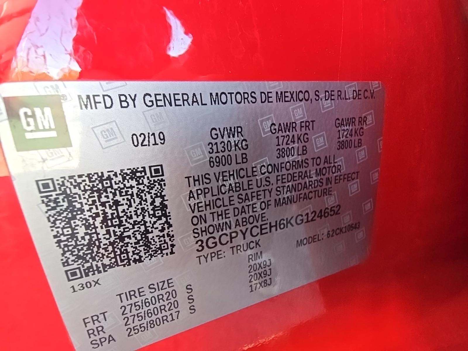 2019 Chevrolet Silverado 1500 Custom Trail Boss AWD