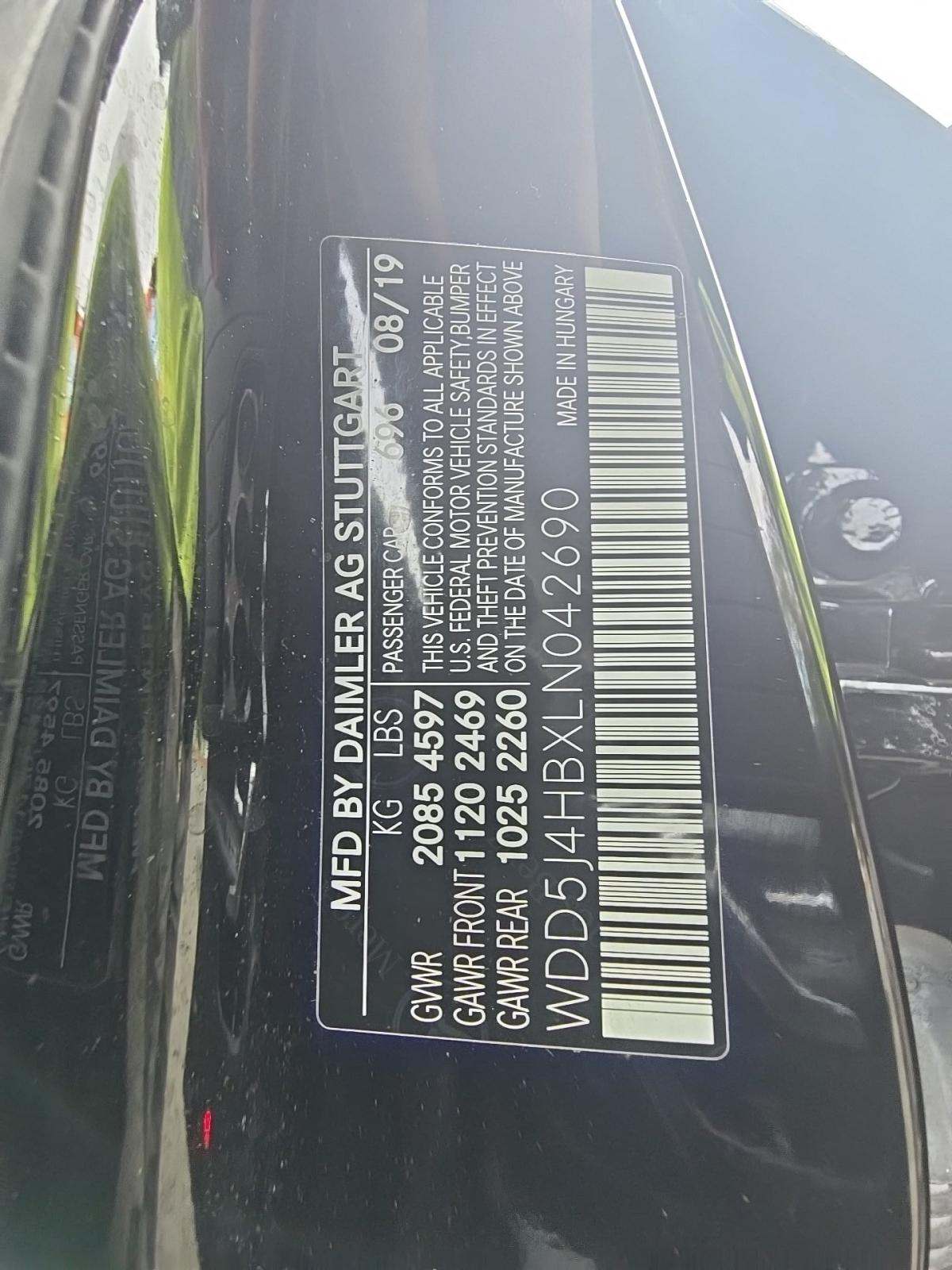 2020 Mercedes-Benz CLA CLA 250 AWD