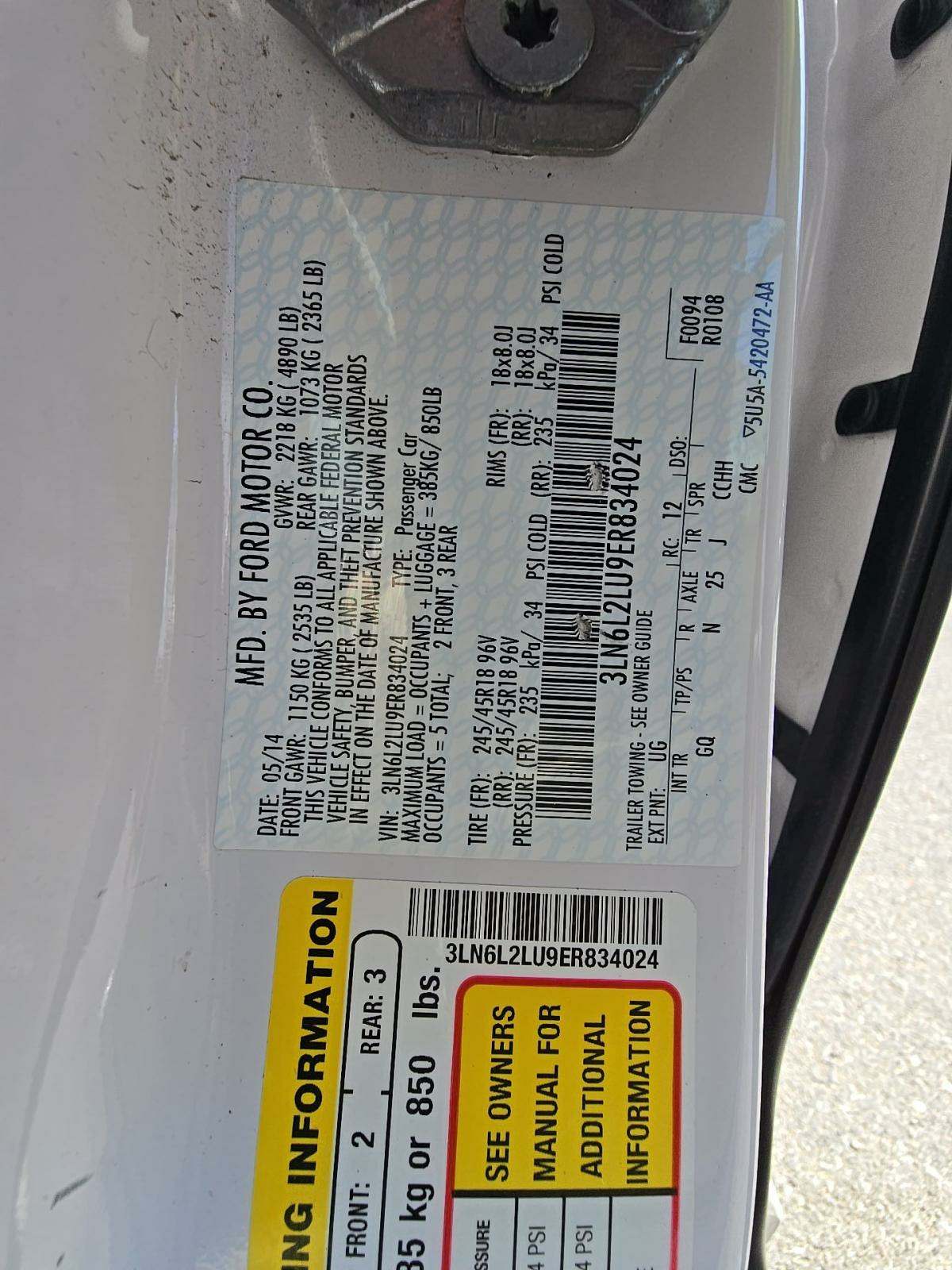 2014 Lincoln MKZ Hybrid FWD