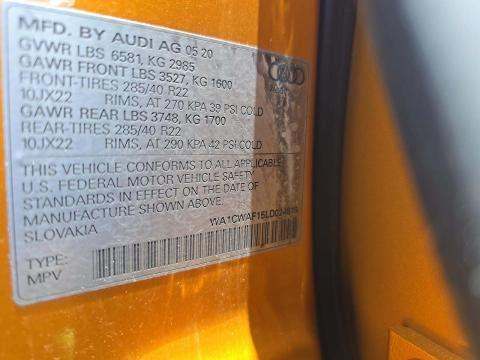 2020 Audi SQ8 Prestige AWD